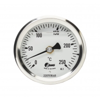 Asphaltthermometer, NG 63, schnellansprechender Edelstahlfühler 400 x Ø 6 mm, Frontansicht