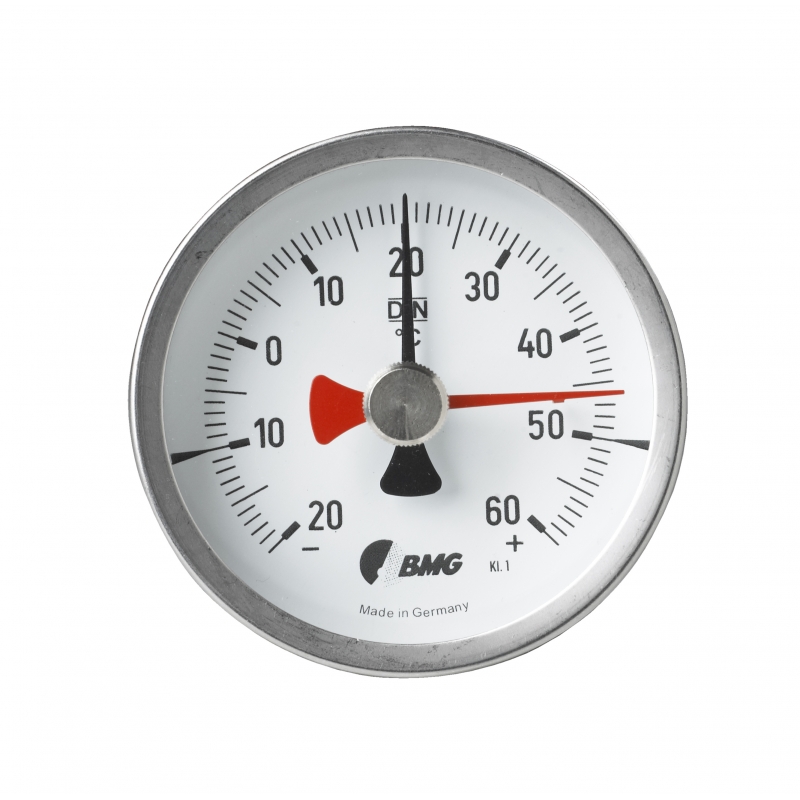 Bimetall-Anlegethermometer 0-60°C Gehäuse 63 mm