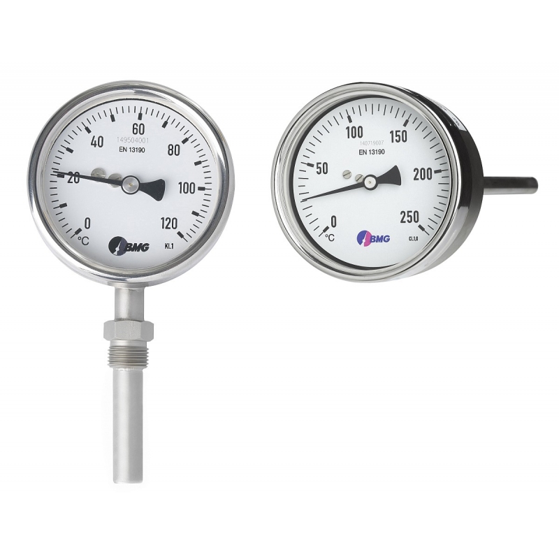 Gasdruckthermometer m. Federmessystem, Nenngröße Ø…