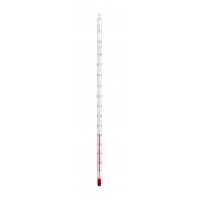 Laborthermometer, geeicht, 0...+200 Grad C, mit Eichschein